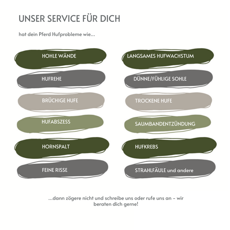 Huföl Produktfolder – Hufpflege für Pferde