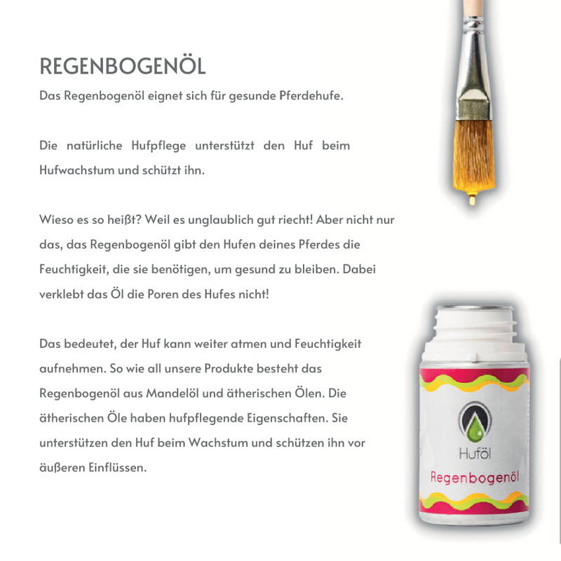 Huföl Produktfolder – Hufpflege für Pferde