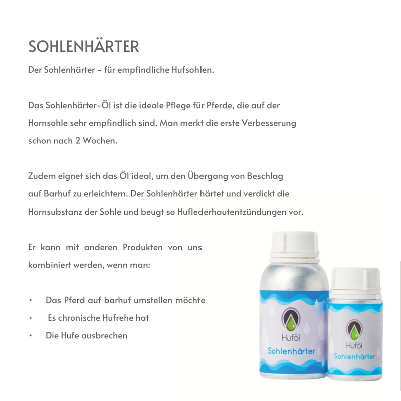 Huföl Produktfolder – Hufpflege für Pferde