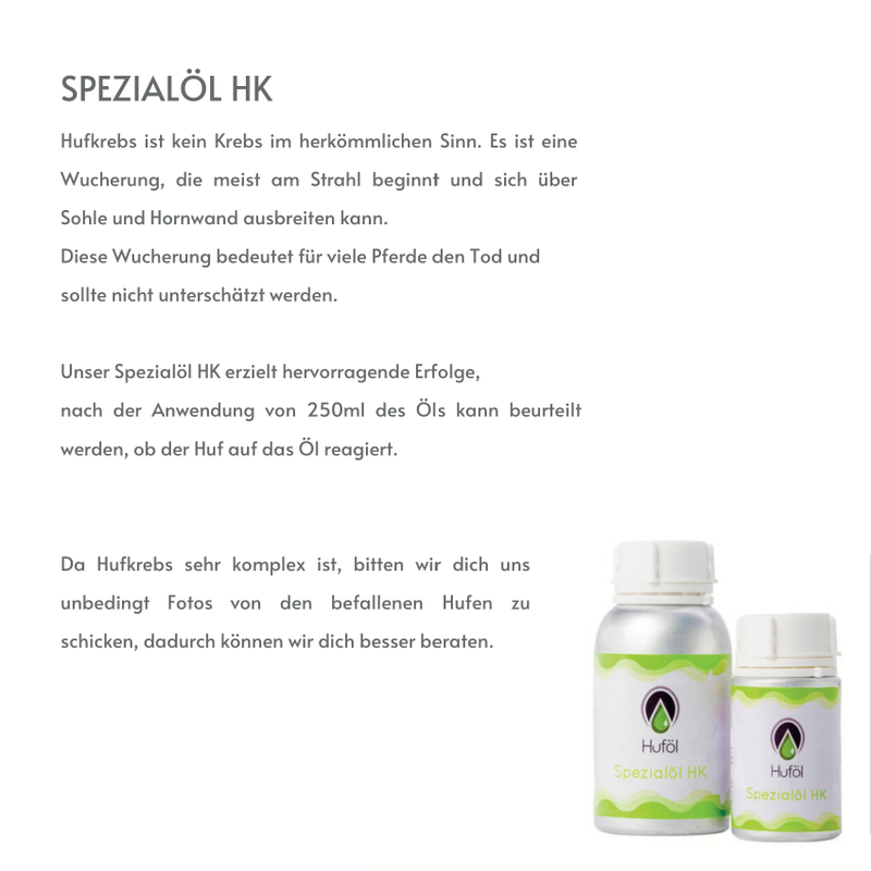 Huföl Produktfolder – Hufpflege für Pferde