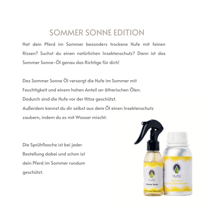 Huföl Produktfolder – Hufpflege für Pferde
