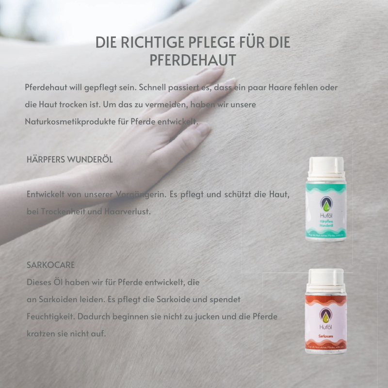 Huföl Produktfolder – Hufpflege für Pferde